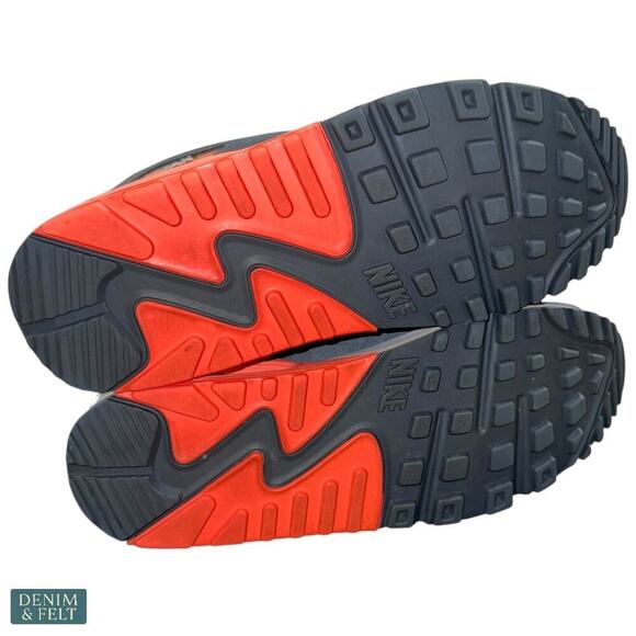 Nike Air Max 90 Essential Pure Platinum Orange Running Shoes Women’s 7.5 - Picture 15 of 16